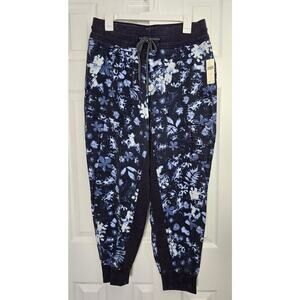 Anthropologie The Nomad Blue Floral Jogger Pant- Women's Size Medium